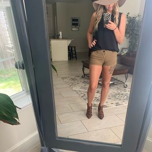 Khaki Beige Shorts